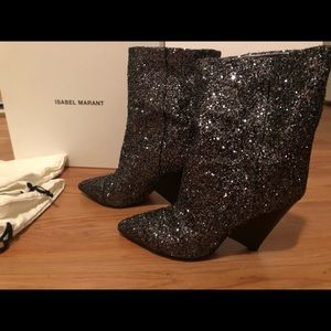 Isabel Marant Luliana Glitter Boots Size 6